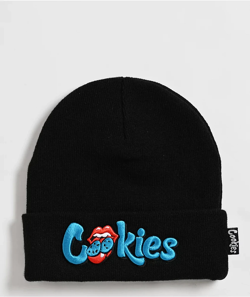 Cookies x The Rolling Stones OG Mint Tongue Black Beanie