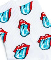 Cookies x The Rolling Stones OG Tongue Checker White Crew Socks