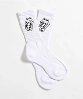 Cookies x The Rolling Stones Scratchboard White Crew Socks