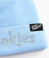 Cookies x Your Highness Rhinestone Blue Beanie