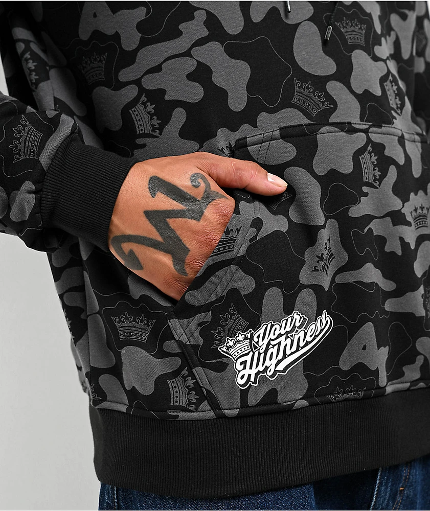 Cookies x Your Highness Shadow Black Camo Hoodie