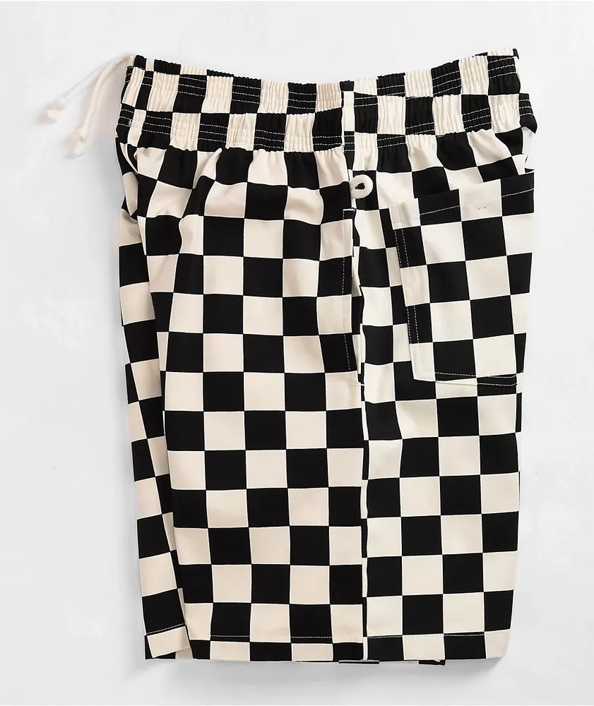 Cookman Black & White Checkerboard Shorts