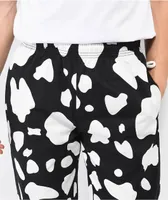 Cookman Cow Print Black & White Chef Pants