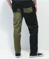 Cookman Crazy Patter Olive & Black Chef Pants