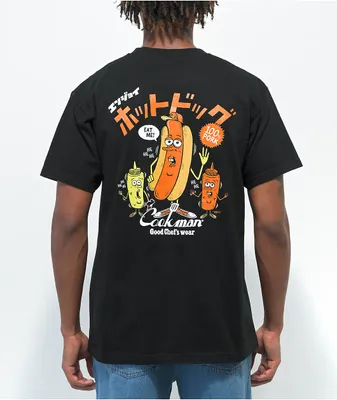 Cookman Hot Dog Black T-Shirt