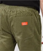 Cookman Khaki Green Corduroy Chef Pants