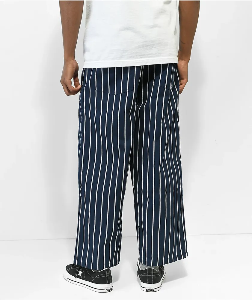 Cookman Navy Stripe Wide Chef Pants