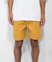 Cookman Solid Mustard Shorts