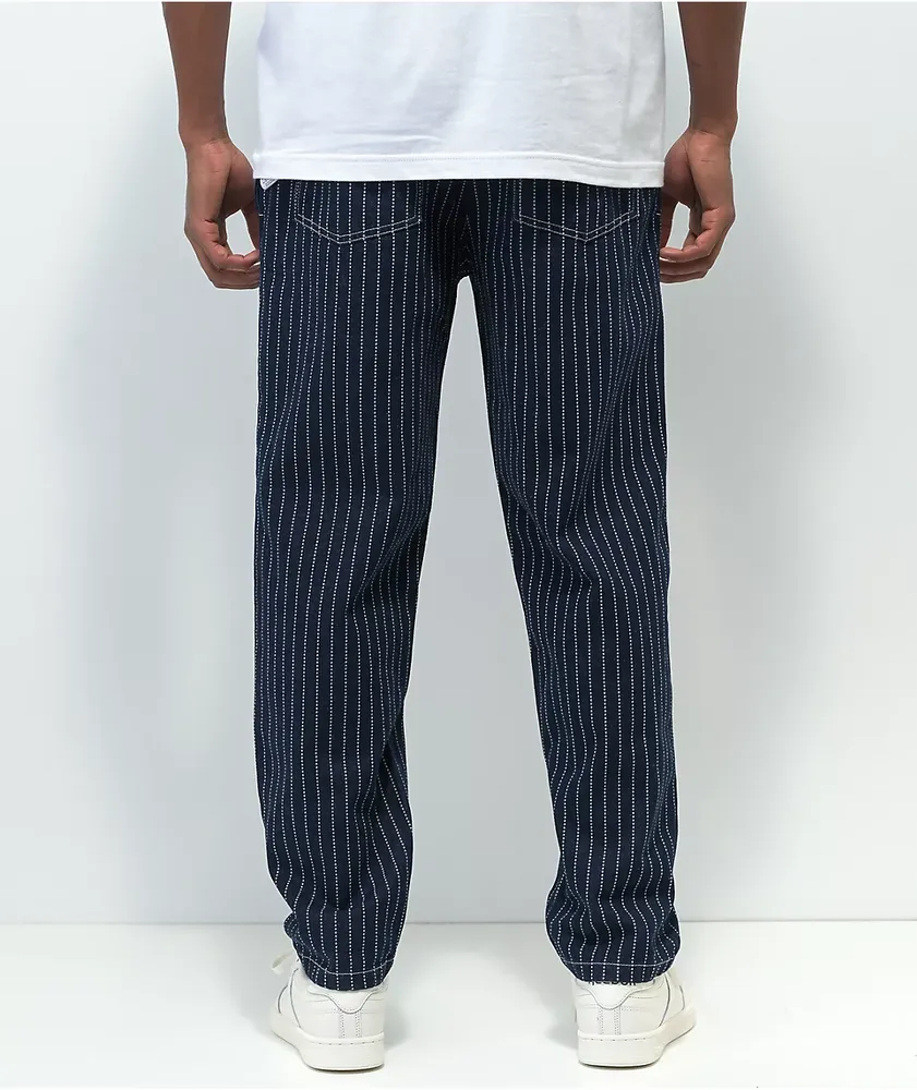 Cookman Wabas Dark Blue Denim Stripe Chef Pants