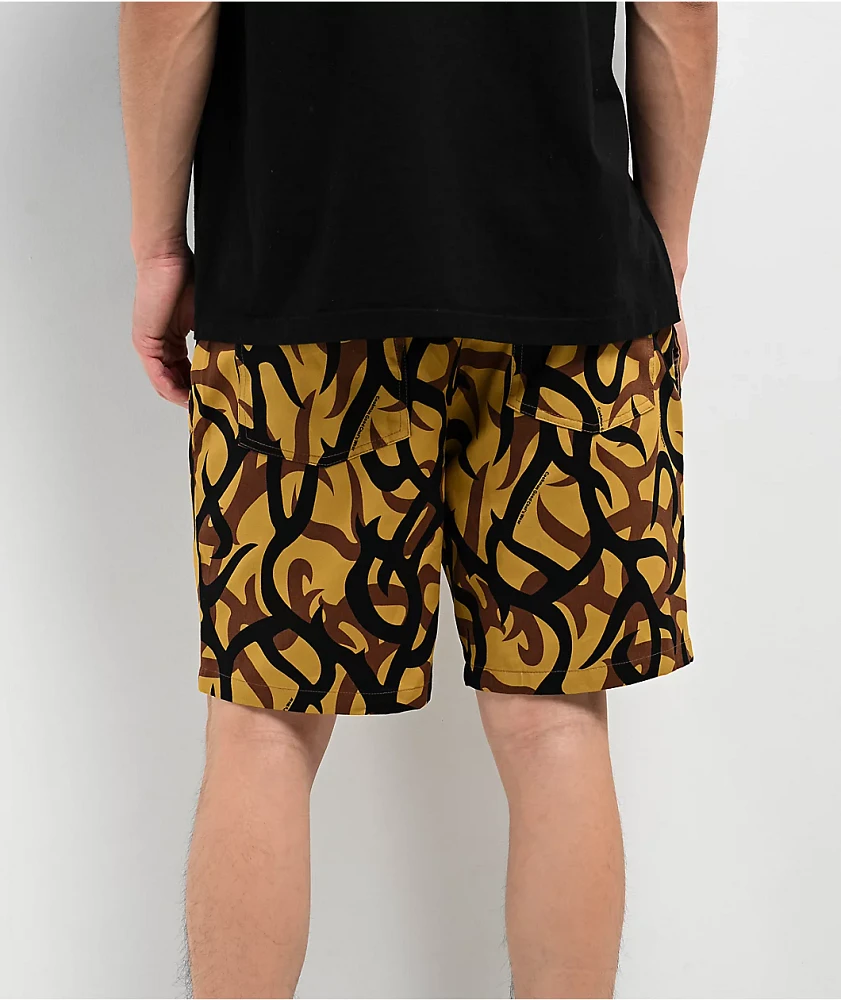 Cookman Y2K Beige Camo Shorts