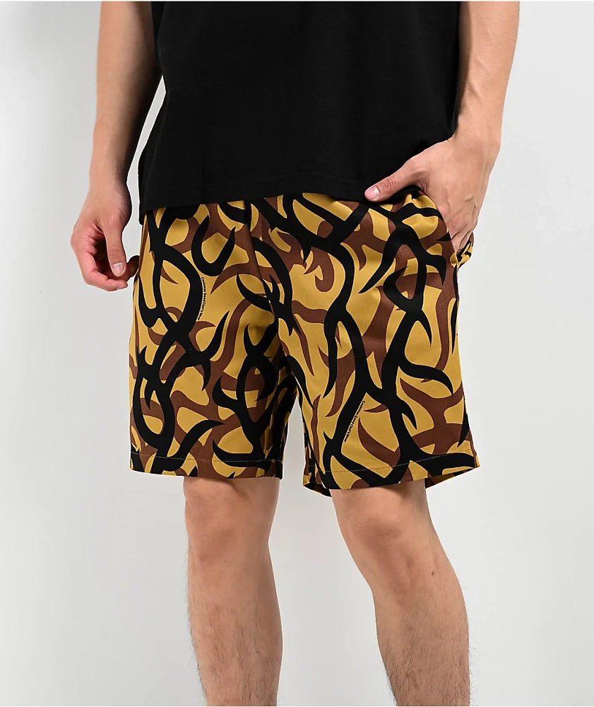 Cookman Y2K Beige Camo Shorts