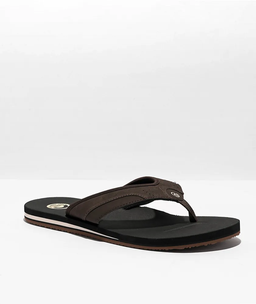 Cords Cruzer Brown & Black Sandals