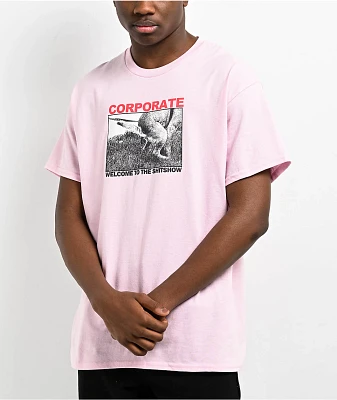 Corporate Shit Show Pink T-Shirt