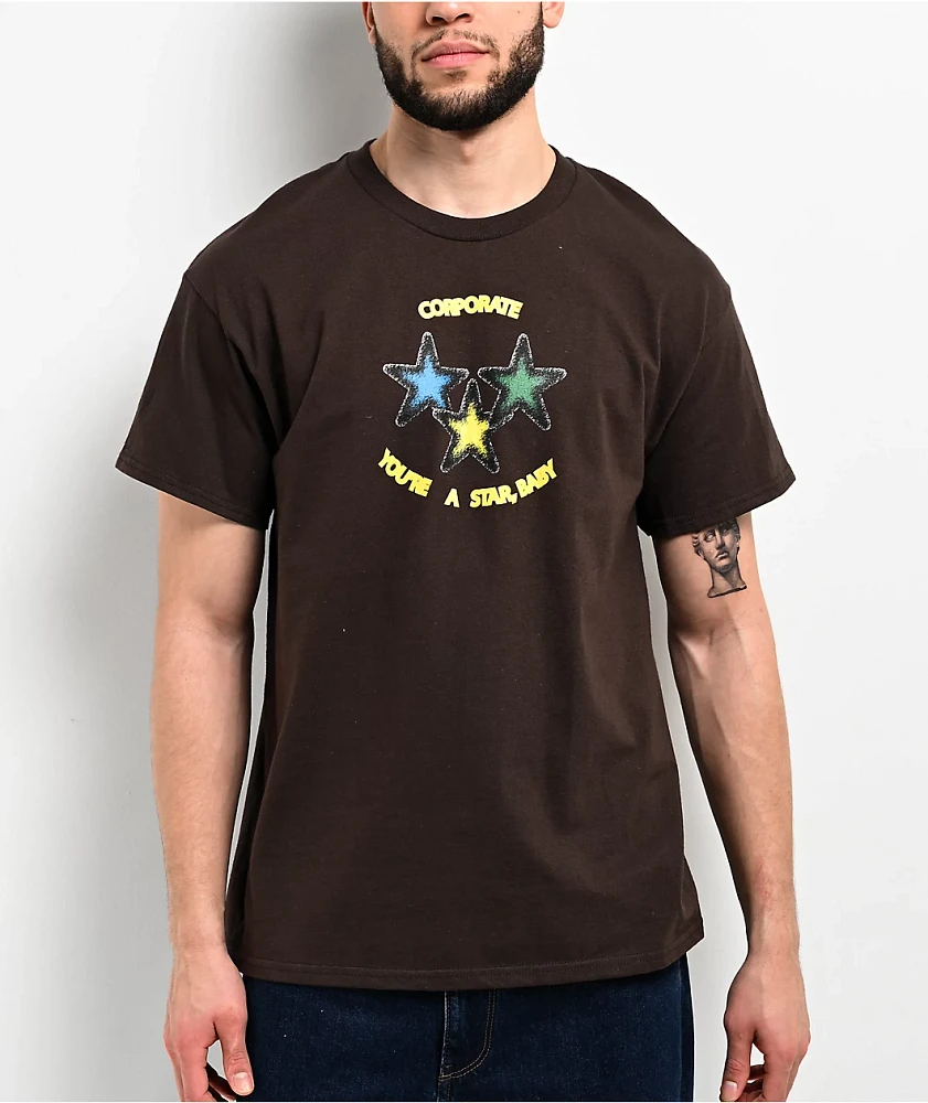 Corporate Star Baby Brown T-Shirt