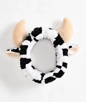 Cow Black & White Plush Headband