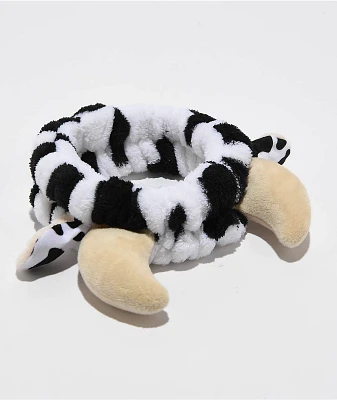 Cow Black & White Plush Headband