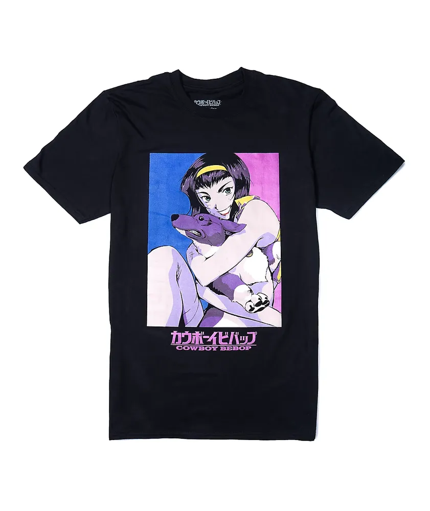 Cowboy Bebop Faye & Ein Black T-Shirt