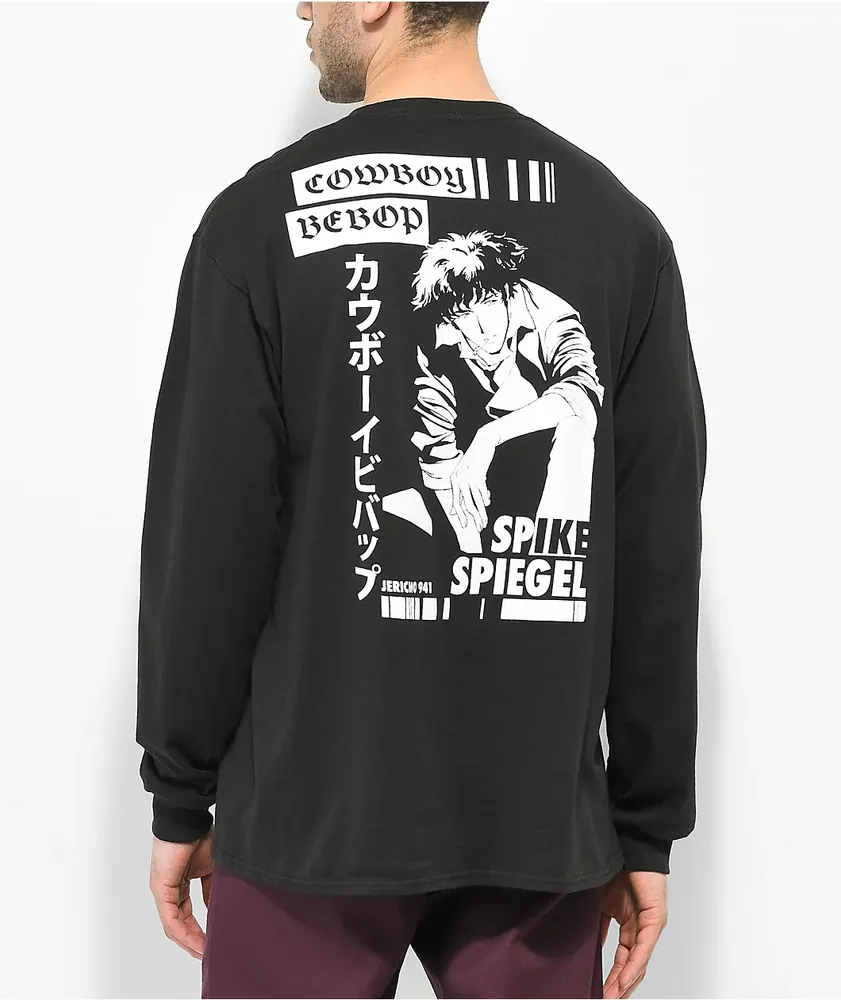 Cowboy Bebop Spike Speigel Black Long Sleeve T-Shirt