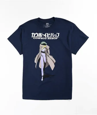 Cowboy Bebop Spike Trench Navy T-Shirt
