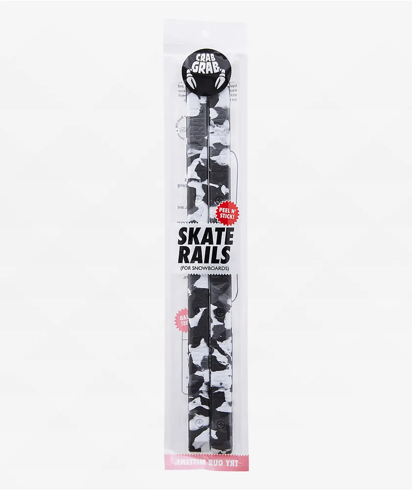 Crab Grab Black & White Swirl Skate Rails