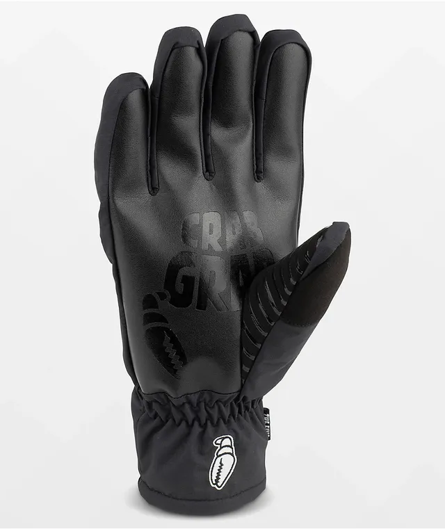 Crab Grab Five 15K All Black Snow Gloves