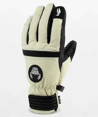 Crab Grab Five 15K Cream Snow Gloves