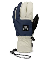 Crab Grab Five 15K White & Navy Snowboard Gloves