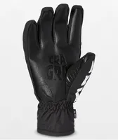 Crab Grab Five Bones 15K Black & White Snow Gloves