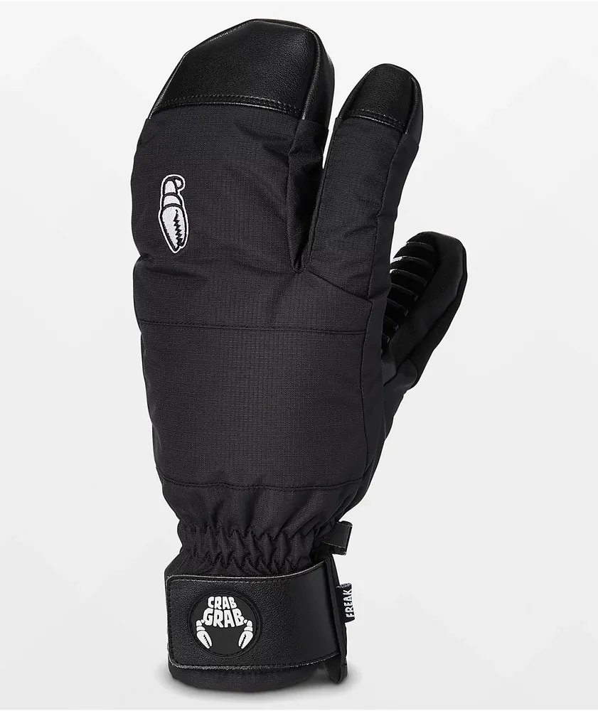 Crab Grab Chop Ski/Snowboard Gloves, L Black | Absolute-Snow