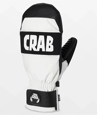 Crab Grab Kids Punch Mitt White Snowboard Mittens