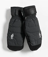 Crab Grab Snuggler Washed Black 15K Snowboard Mittens 2025