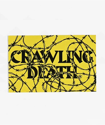 Crawling Death Barbed Logo Sticker