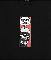 Crawling Death Comic Skull Black T-Shirt