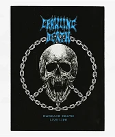 Crawling Death Peace Skull Sticker