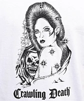 Crawling Death Reaper Girl White T-Shirt