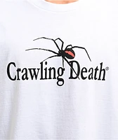 Crawling Death Spider Logo White T-Shirt