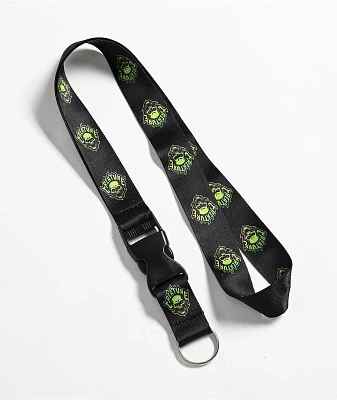 Creature Bonehead Flame Black Lanyard