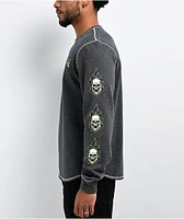 Creature Bonehead Grey Long Sleeve Thermal T-Shirt