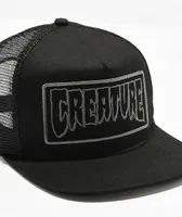 Creature Box Logo Black Trucker Hat