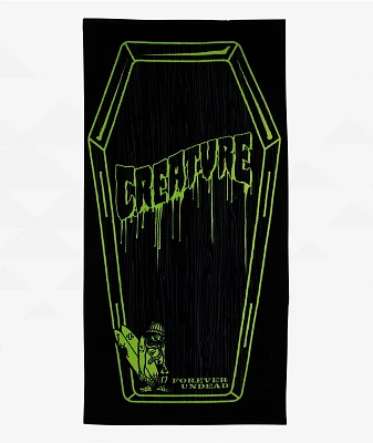Creature Coffin Black Beach Towel