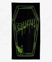 Creature Coffin Black Beach Towel