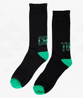 Creature Drop Out Black Crew Socks