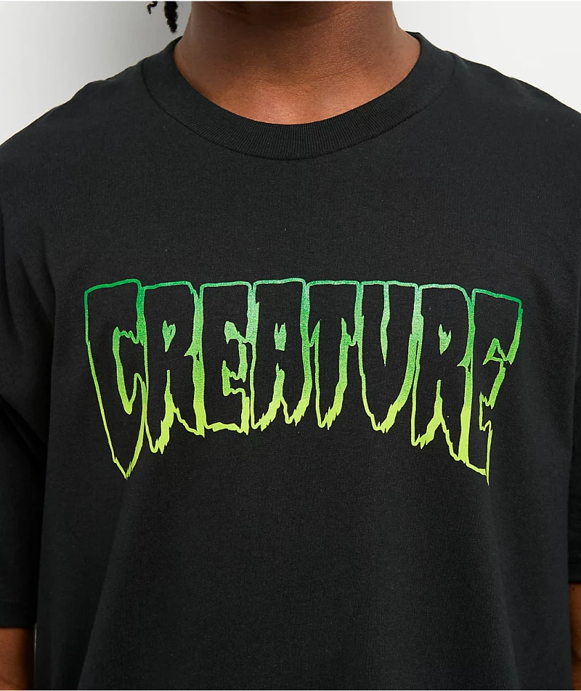Creature Logo Outline Black T-Shirt