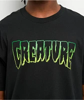 Creature Logo Outline Black T-Shirt