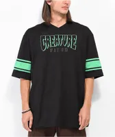 Creature Logo fiend Black & Green Football Jersey