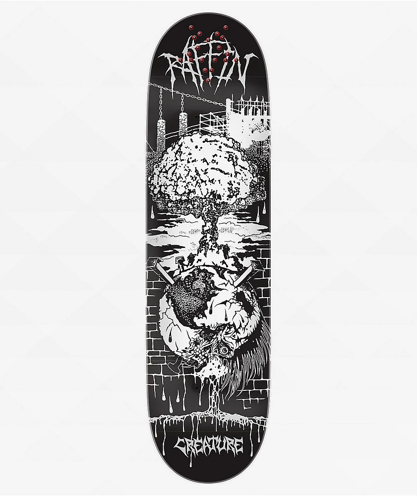 Creature Raffin BLKMTL 8.53" Skateboard Deck