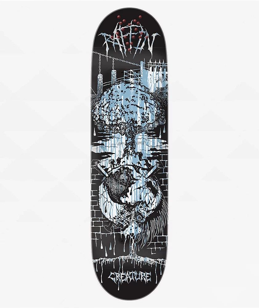 Creature Raffin BLKMTL 8.53" Skateboard Deck