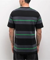 Creature Stripe Black  Knit T-Shirt