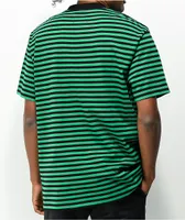 Creature Support Black & Green Striped T-Shirt