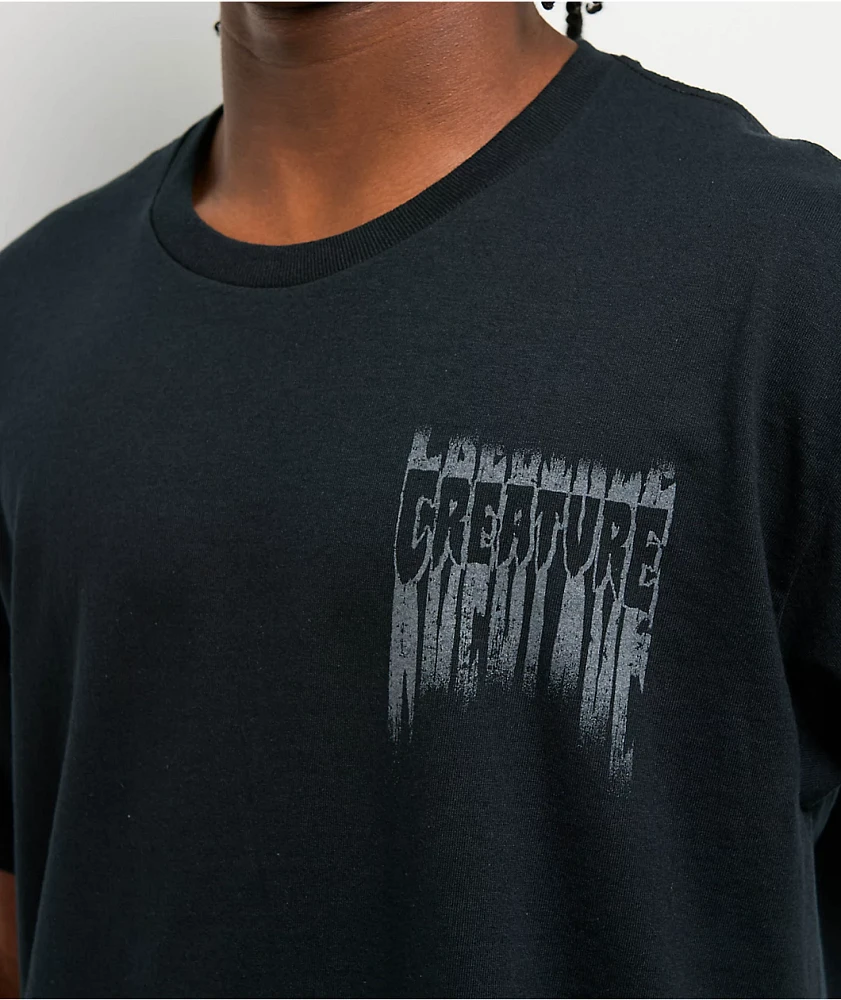 Creature Tattered Black T-Shirt